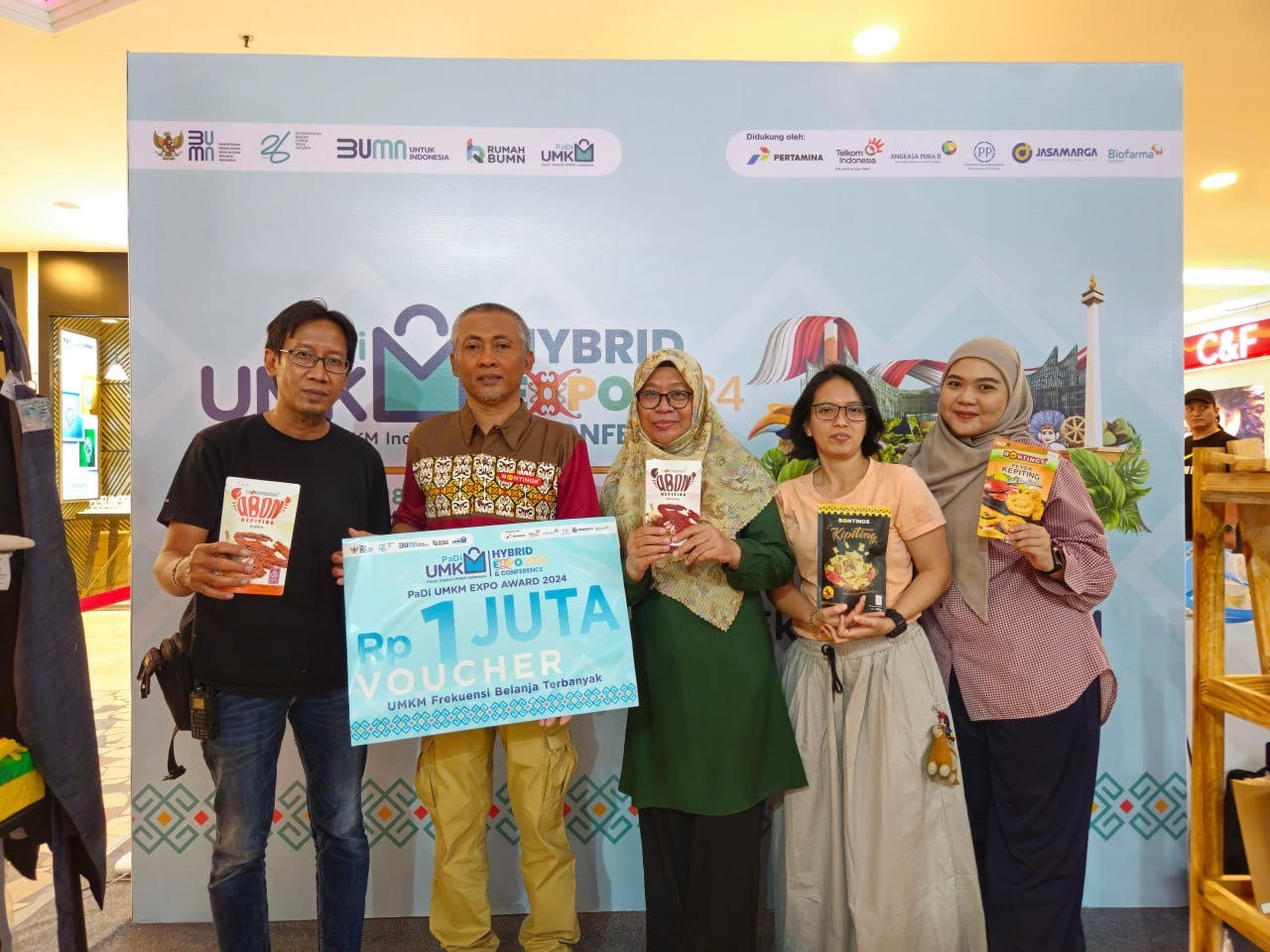 BONTINGS Raih Predikat UMKM Frekuensi Terbanyak pada PaDI UMKM Hybrid Expo 2024
